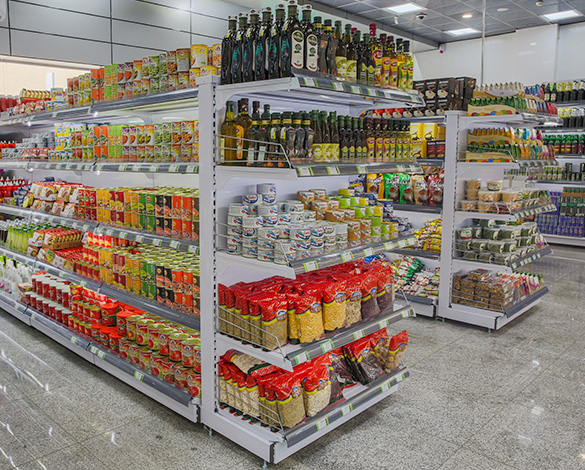 قفسه های فروشگاهی و ملزومات